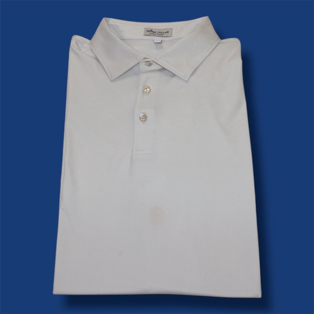 PETER MILLAR MEN'S XL WHITE SUMMER COMFORT POLO